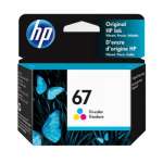 1 x Genuine HP 67 Colour Ink Cartridge 3YM55AA