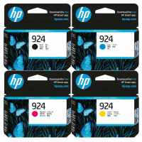 4 Pack Genuine HP 924 Ink Cartridge Set (1BK,1C,1M,1Y) 4K0U6NA 4K0U3NA 4K0U4NA 4K0U5NA