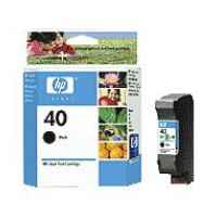 1 x Genuine HP 40 Black Ink Cartridge 51640AA