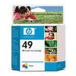 1 x Genuine HP 49 Colour Ink Cartridge 51649AA