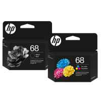 2 Pack Genuine HP 68 Black & Colour Ink Cartridge Set (1BK,1C) 7FP21TA 7FP20TA