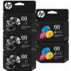 5 Pack Genuine HP 68 Black & Colour Ink Cartridge Set (3BK,2C) 7FP21TA 7FP20TA