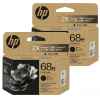 2 x Genuine HP 68e EvoMore Black Ink Cartridge 7FP22TA