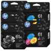 5 Pack Genuine HP 61XL Black & 61 Colour Ink Cartridge Set (3BK,2C) C0PA4AA C0PA5AA
