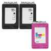 3 Pack Compatible HP 68e & 68 Black & Colour Ink Cartridge Set (2BK,1C) 7FP22TA 7FP20TA