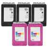 5 Pack Compatible HP 68e & 68 Black & Colour Ink Cartridge Set (3BK,2C) 7FP22TA 7FP20TA