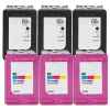 6 Pack Compatible HP 68e & 68 Black & Colour Ink Cartridge Set (3BK,3C) 7FP22TA 7FP20TA