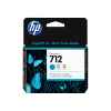 1 x Genuine HP 712 Cyan Ink Cartridge 3ED67A