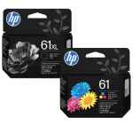 2 Pack Genuine HP 61XL Black & 61 Colour Ink Cartridge Set (1BK,1C) C0PA4AA C0PA5AA