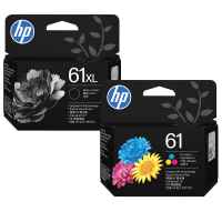 2 Pack Genuine HP 61XL Black & 61 Colour Ink Cartridge Set (1BK,1C) C0PA4AA C0PA5AA