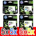20 Pack Genuine HP 934XL 935XL Ink Cartridge Set (5BK,5C,5M,5Y) C2P23AA C2P24AA C2P25AA C2P26AA