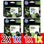 5 Pack Genuine HP 934XL 935XL Ink Cartridge Set (2BK,1C,1M,1Y) C2P23AA C2P24AA C2P25AA C2P26AA