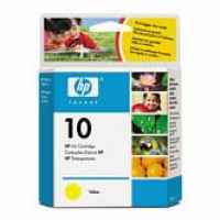 1 x Genuine HP 10 Yellow Ink Cartridge C4842AA