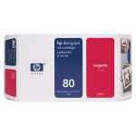 1 x Genuine HP 80 Magenta Ink Cartridge C4847A