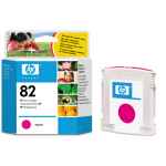 1 x Genuine HP 82 Magenta Ink Cartridge C4912A