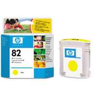 1 x Genuine HP 82 Yellow Ink Cartridge C4913A