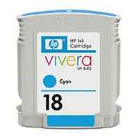 1 x Genuine HP 18 Cyan Ink Cartridge C4937A