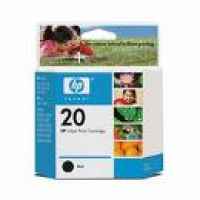 1 x Genuine HP 20 Black Ink Cartridge C6614DA