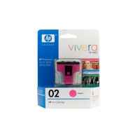 1 x Genuine HP 02 Magenta Ink Cartridge C8772WA