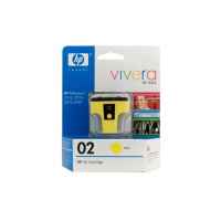 1 x Genuine HP 02 Yellow Ink Cartridge C8773WA
