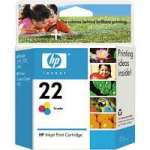 1 x Genuine HP 22 Colour Ink Cartridge C9352AA