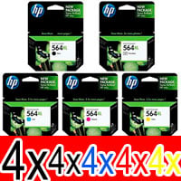 20 Pack Genuine HP 564XL Ink Cartridge Set (4BK,4PBK,4C,4M,4Y) CN684WA CB322WA CB323WA CB324WA CB325WA