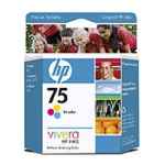 1 x Genuine HP 75 Colour Ink Cartridge CB337WA