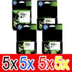 20 Pack Genuine HP 920XL Ink Cartridge Set (5BK,5C,5M,5Y) CD975AA CD972AA CD973AA CD974AA
