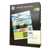 1 x Genuine HP 940XL Cyan & Magenta & Yellow Ink Cartridge Photo Value Pack CG898AA
