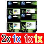 5 Pack Genuine HP 950XL 951XL Ink Cartridge Set (2BK,1C,1M,1Y) CN045AA CN046AA CN047AA CN048AA