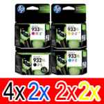 10 Pack Genuine HP 932XL 933XL Ink Cartridge Set (4BK,2C,2M,2Y) CN053AA CN054AA CN055AA CN056AA