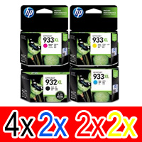 10 Pack Genuine HP 932XL 933XL Ink Cartridge Set (4BK,2C,2M,2Y) CN053AA CN054AA CN055AA CN056AA