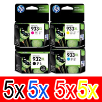 20 Pack Genuine HP 932XL 933XL Ink Cartridge Set (5BK,5C,5M,5Y) CN053AA CN054AA CN055AA CN056AA