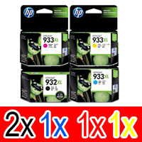 5 Pack Genuine HP 932XL 933XL Ink Cartridge Set (2BK,1C,1M,1Y) CN053AA CN054AA CN055AA CN056AA