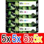 20 Pack Genuine HP 970XL 971XL Ink Cartridge Set (5BK,5C,5M,5Y) CN625AA CN626AA CN627AA CN628AA