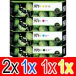 5 Pack Genuine HP 970XL 971XL Ink Cartridge Set (2BK,1C,1M,1Y) CN625AA CN626AA CN627AA CN628AA