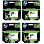 4 Pack Genuine HP 564XL Ink Cartridge Set (1BK,1C,1M,1Y) CN684WA CB323WA CB324WA CB325WA