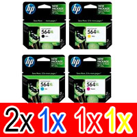 5 Pack Genuine HP 564XL Ink Cartridge Set (2BK,1C,1M,1Y) CN684WA CB323WA CB324WA CB325WA