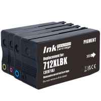 4 Pack Compatible HP 712 Ink Cartridge Set (1BK,1C,1M,1Y) 3ED67A 3ED68A 3ED69A 3ED29A