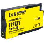 1 x Compatible HP 712 Yellow Ink Cartridge 3ED69A