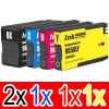 5 Pack Compatible HP 965XL Ink Cartridge Set (2BK,1C,1M,1Y) 3JA84AA 3JA81AA 3JA82AA 3JA83AA