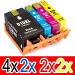 10 Pack Compatible HP 915XL Ink Cartridge Set (4BK,2C,2M,2Y) 3YM22AA 3YM19AA 3YM20AA 3YM21AA