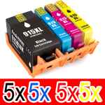 20 Pack Compatible HP 915XL Ink Cartridge Set (5BK,5C,5M,5Y) 3YM22AA 3YM19AA 3YM20AA 3YM21AA