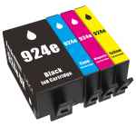 4 Pack Compatible HP 924e Ink Cartridge Set (1BK,1C,1M,1Y) 4K0V7NA 4K0V8NA 4K0V9NA 4K0V0NA