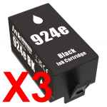 3 x Compatible HP 924e Black Ink Cartridge 4K0V0NA