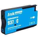 1 x Compatible HP 937 Cyan Ink Cartridge 4S6W2NA