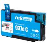 1 x Compatible HP 937e Cyan Ink Cartridge 4S6W6NA