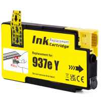 1 x Compatible HP 937e Yellow Ink Cartridge 4S6W8NA