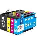 4 Pack Compatible HP 937e Ink Cartridge Set (1BK,1C,1M,1Y) 4S6W6NA 4S6W7NA 4S6W8NA 4S6W9NA