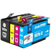 4 Pack Compatible HP 937e Ink Cartridge Set (1BK,1C,1M,1Y) 4S6W6NA 4S6W7NA 4S6W8NA 4S6W9NA